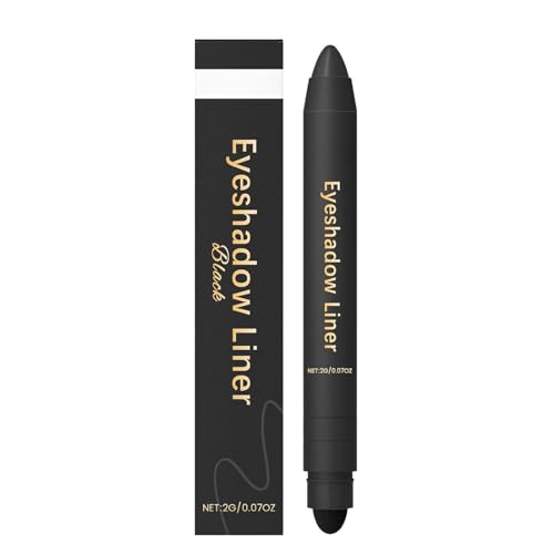 Chiura Shadow Liner 2in 1 Eyeliner Lidschatten, unlehigem Lidschatten, Eye Make-up Eyeliner + Lids-chatten, schmuddelof und wasserdicht, leicht zu färben, sanft und glatt Anwendung (Black) von Frenaki