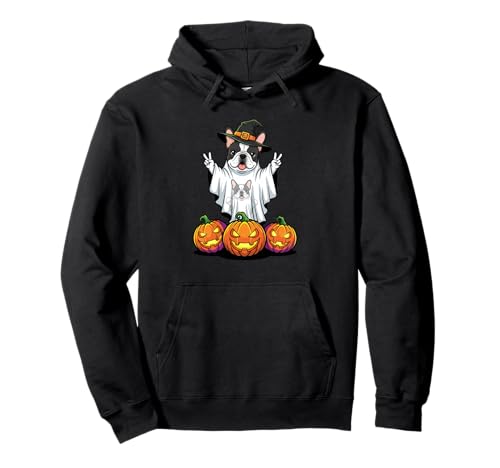 Französische Bulldogge Geist Kürbis Boo Halloween Kinder Herren Damen Pullover Hoodie Französische Bulldogge Geist Kürbis Boo Halloween Kinder Herren Damen Pullover Hoodie von French Bulldog Dog Halloween Ghost Pumpkin Outfits