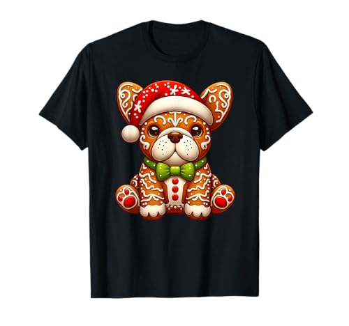 Lebkuchenmann Französische Bulldogge Weihnachten Damen Herren Kinder T-Shirt Lebkuchenmann Französische Bulldogge Weihnachten Damen Herren Kinder T-Shirt von French Bulldog Lovers Christmas Cookie Costume Boy