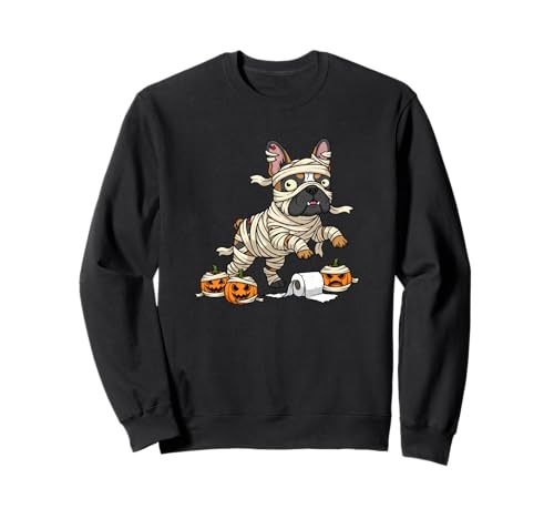 Französische Bulldogge Mumie Kürbis Halloween Kinder Herren Damen Sweatshirt Französische Bulldogge Mumie Kürbis Halloween Kinder Herren Damen Sweatshirt von French Bulldog Lovers Halloween Outfits Boy Girl