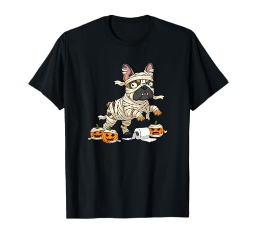 Französische Bulldogge Mumie Kürbis Halloween Kinder Herren Damen T-Shirt Französische Bulldogge Mumie Kürbis Halloween Kinder Herren Damen T-Shirt von French Bulldog Lovers Halloween Outfits Boy Girl