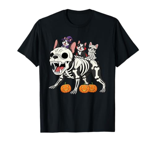 Französische Bulldogge Skelett Mama Hexe Halloween Herren Damen T-Shirt Französische Bulldogge Skelett Mama Hexe Halloween Herren Damen T-Shirt von French Bulldog Lovers Halloween Outfits Boy Girl