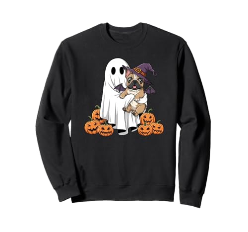 Ghost Französische Bulldogge Kürbis Halloween Kinder Herren Damen Sweatshirt Ghost Französische Bulldogge Kürbis Halloween Kinder Herren Damen Sweatshirt von French Bulldog Lovers Halloween Outfits Boy Girl