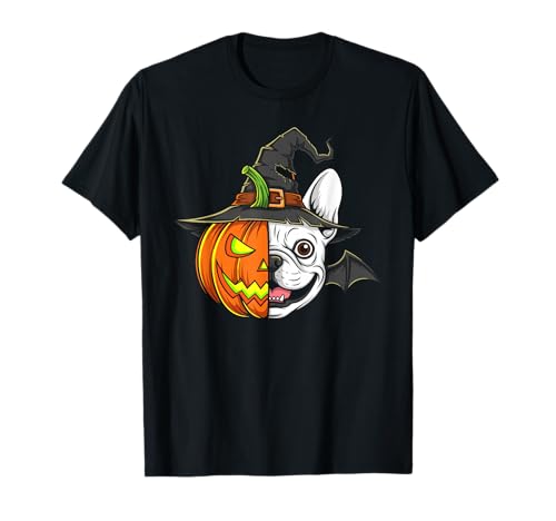 Französische Bulldogge Kürbis Jack O Laterne Halloween Herren Damen T-Shirt von French Bulldog Lovers Halloween Pumpkin Outfits