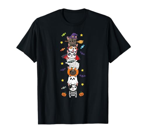 Lustige französische Bulldogge Hexe Geist Halloween Kinder Herren Damen T-Shirt von French Bulldog Lovers Halloween Skeleton Mummy