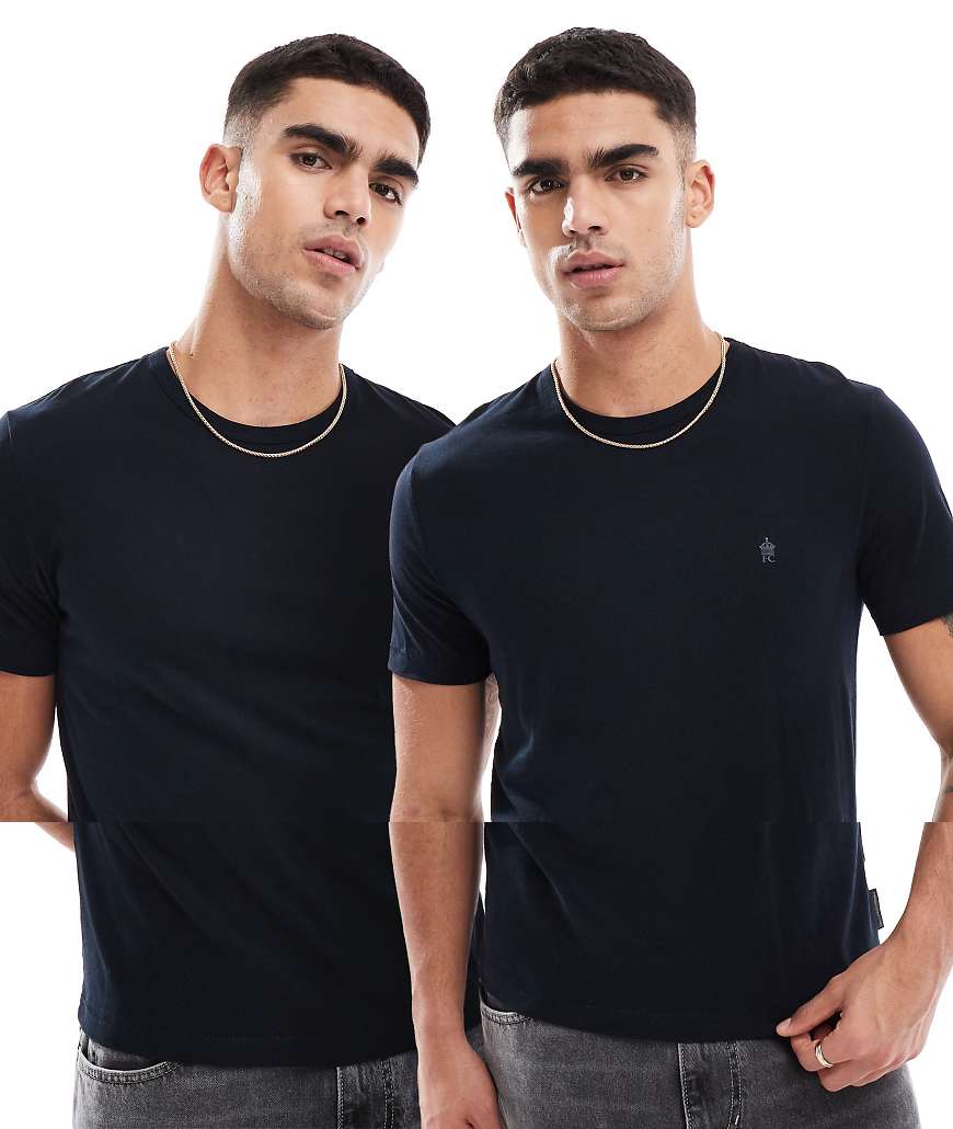 French Connection - 2er-Pack T-Shirts in Marineblau French Connection - 2er-Pack T-Shirts in Marineblau von French Connection Mens