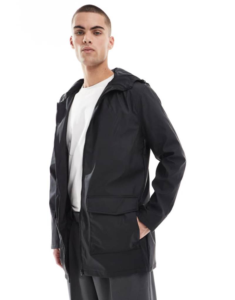French Connection - Eleganter, wasserabweisender Trenchcoat in Schwarz von French Connection Mens