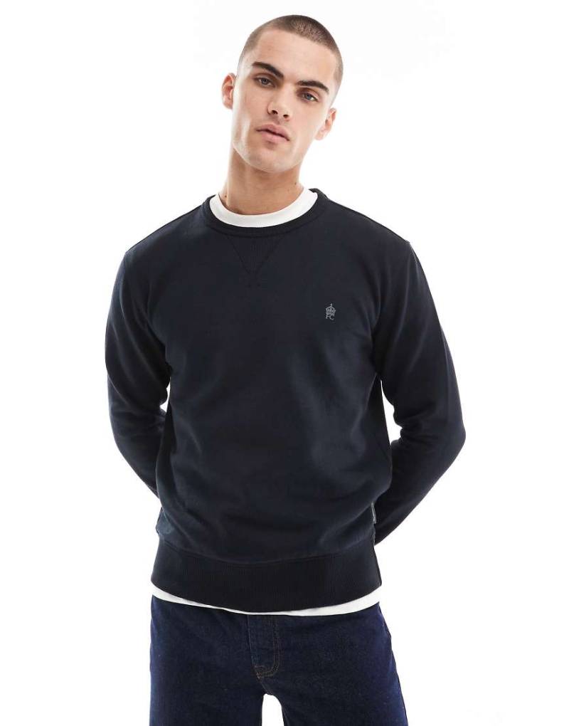 French Connection - Klassisches Sweatshirt in Marineblau mit Logo von French Connection Mens