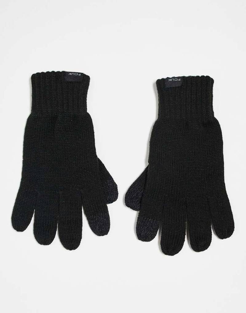 French Connection - Touchscreen-Handschuhe in Schwarz von French Connection Mens