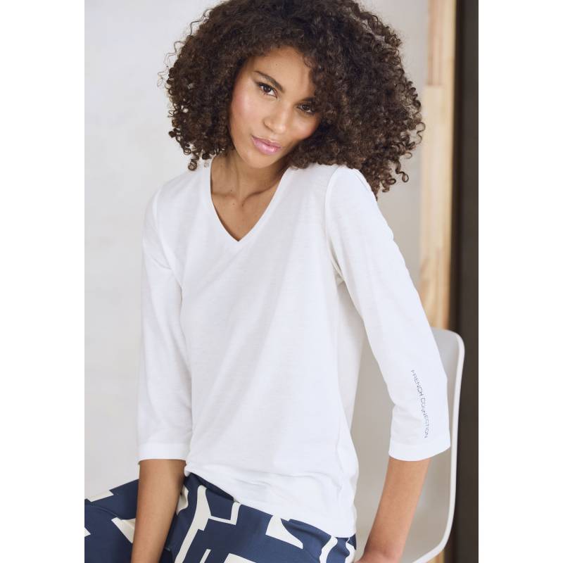 FRENCH CONNECTION 3/4-Arm-Shirt Damen weiß Gr.40/42 von French Connection