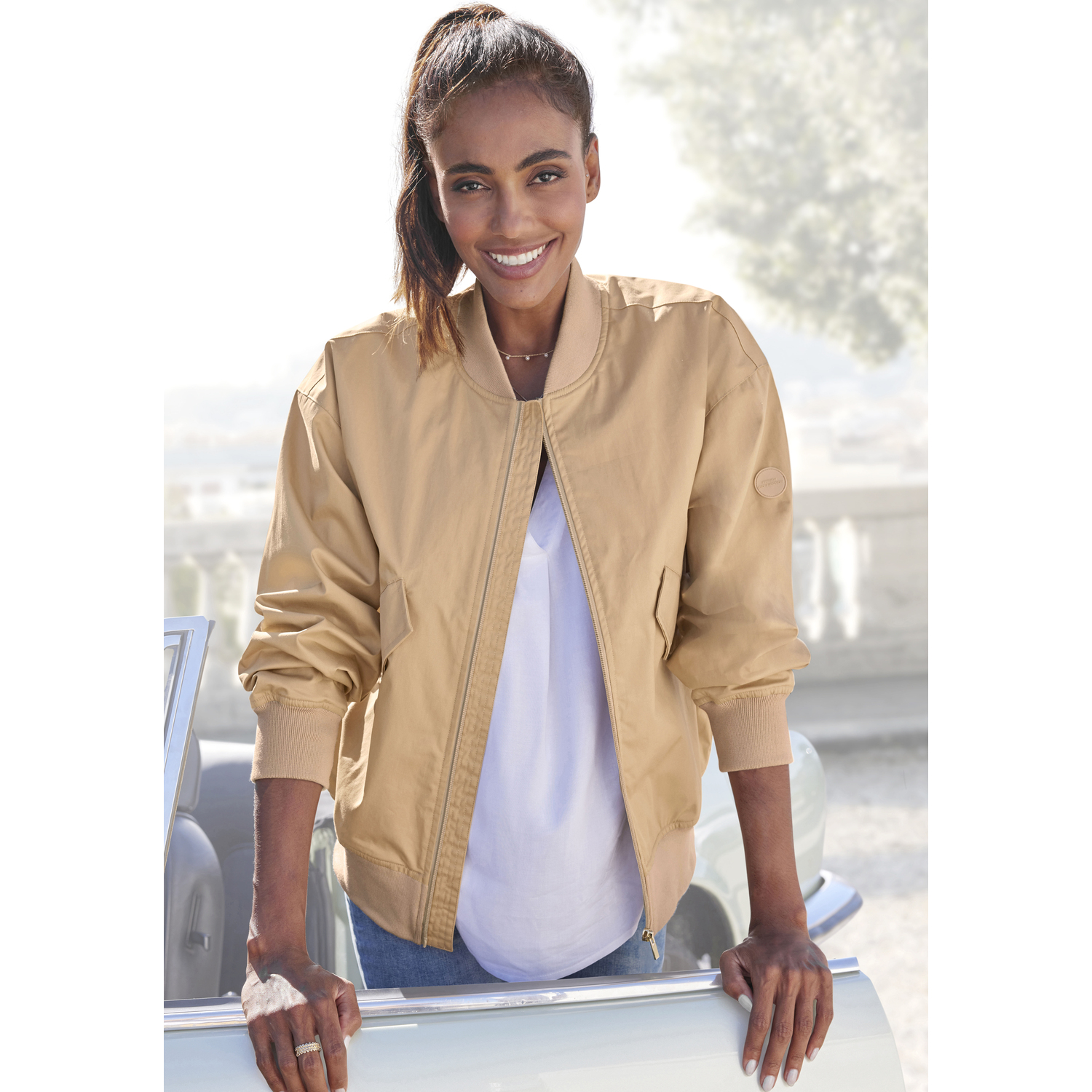 FRENCH CONNECTION Blouson Damen beige Gr.XL (48/50) von French Connection