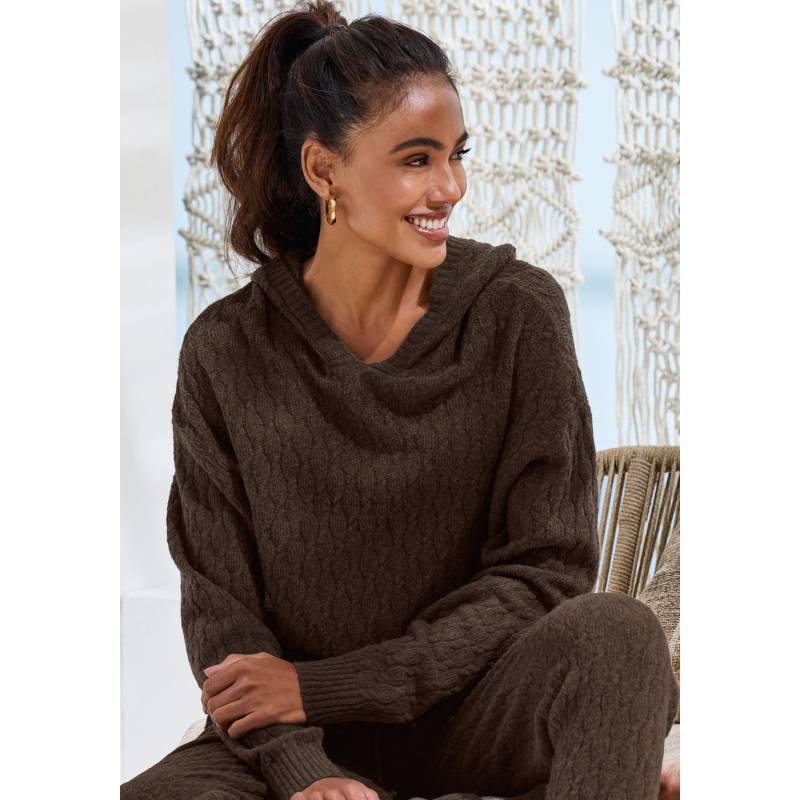 FRENCH CONNECTION Kapuzenpullover Damen braun Gr.44/46 von French Connection