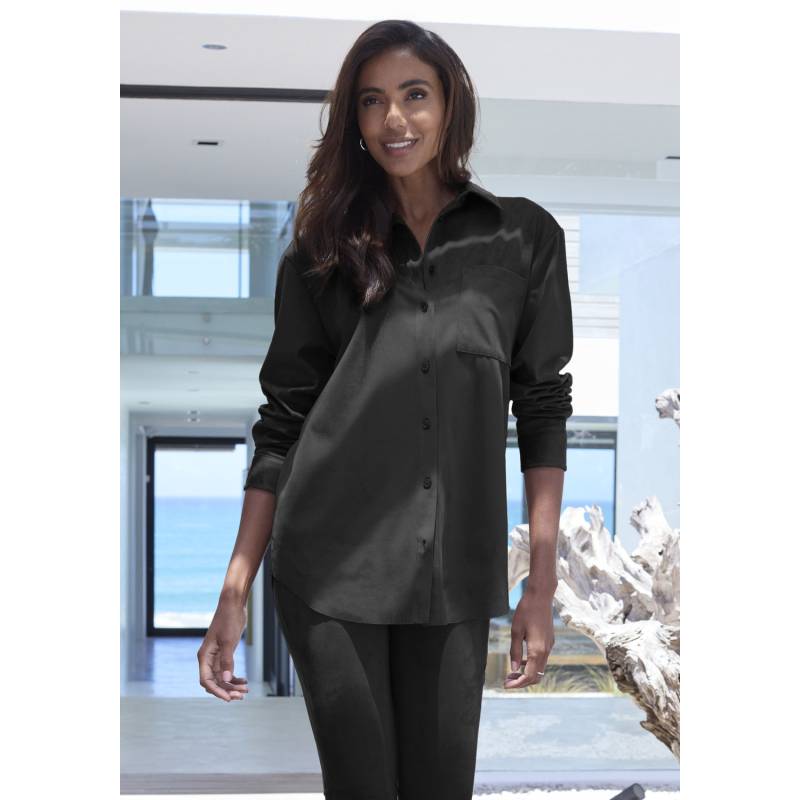 FRENCH CONNECTION Langarmhemd Damen schwarz Gr.36/38 von French Connection