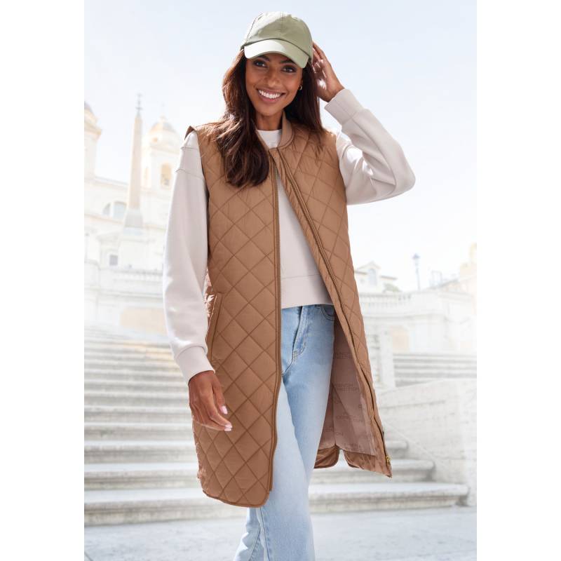 FRENCH CONNECTION Longweste Damen braun Gr.M (40/42) von French Connection