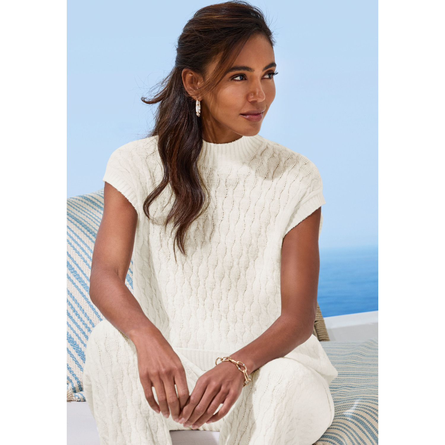 FRENCH CONNECTION Pullunder Damen creme Gr.32/34 von French Connection