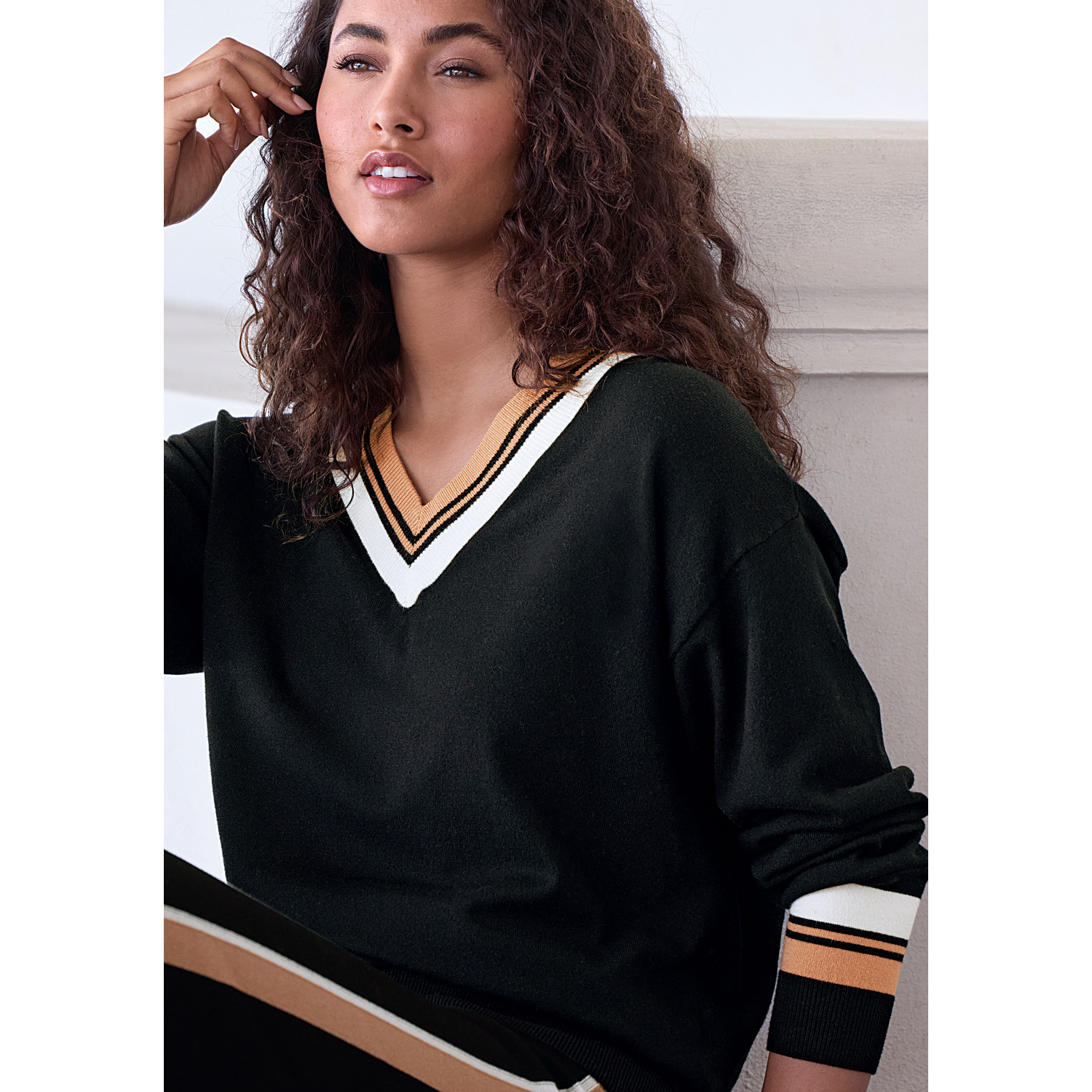 FRENCH CONNECTION Strickpullover Damen schwarz Gr.48/50 von French Connection