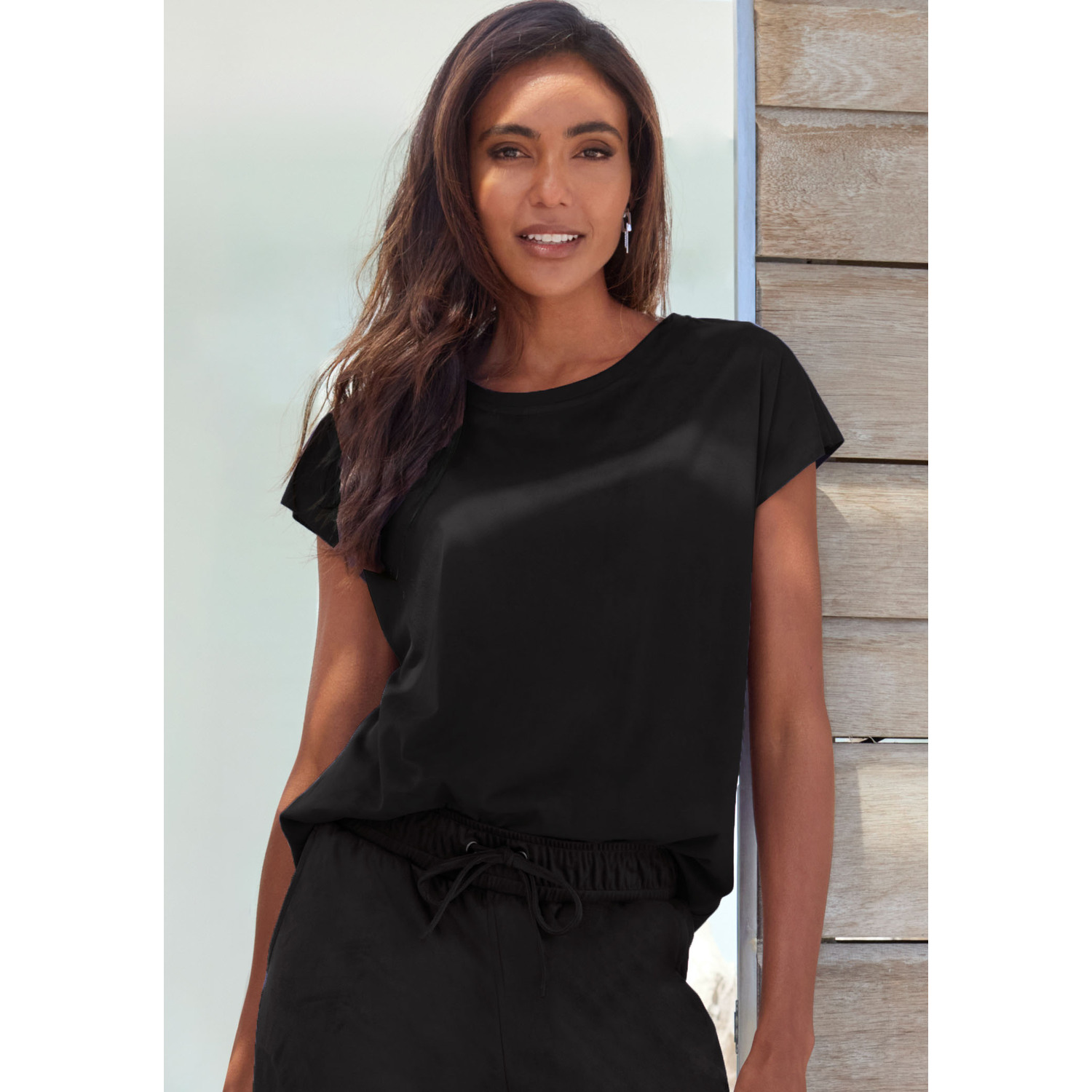 FRENCH CONNECTION T-Shirt Damen schwarz Gr.40/42 von French Connection