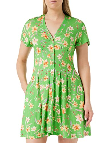 French Connection Damen Camille Meadow V-Ausschnitt Lässiges Kleid, Poise Green, L von French Connection