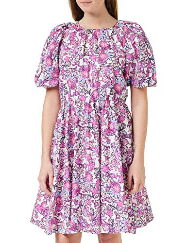 French Connection Damen Fotini Rhodes Puffärmel Lässiges Kleid, Sommerweiß, Medium von French Connection