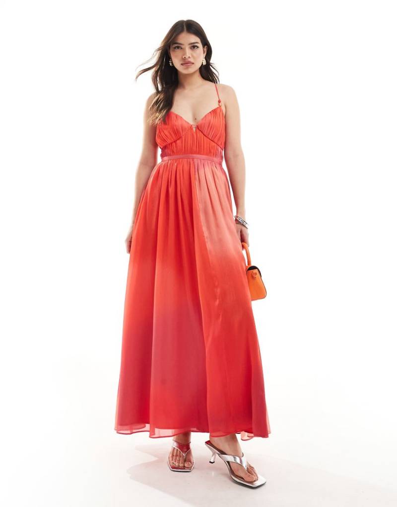 French Connection - Darryl Hallie - Maxikleid in Rot von French Connection