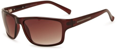 French Connection Herren Sonnenbrille - Braun - Brown - Einheitsgröße (Herstellergröße : French Connection FCU592 Rectangle Men's Sunglasses Brown One Size) von French Connection