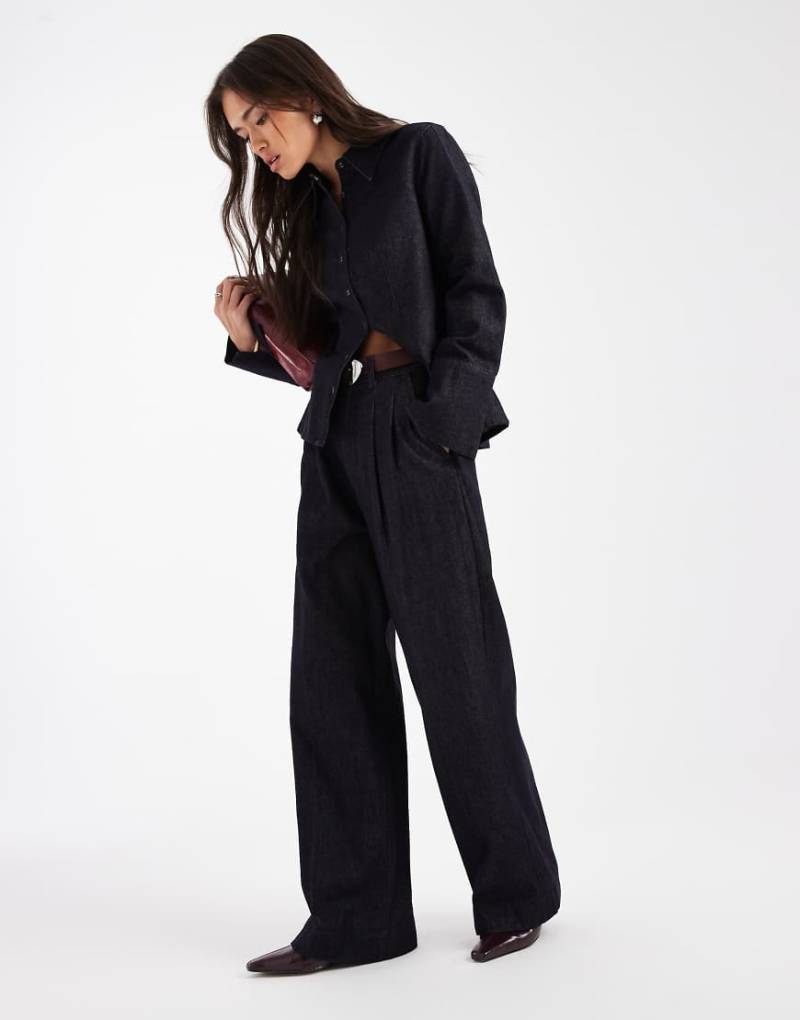 French Connection - Jeans in Indigoblau mit weitem Bein, Kombiteil von French Connection