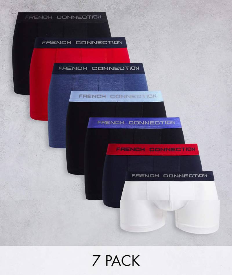 French Connection - Mehrfarbige Boxershorts im 7er-Pack-Bunt von French Connection