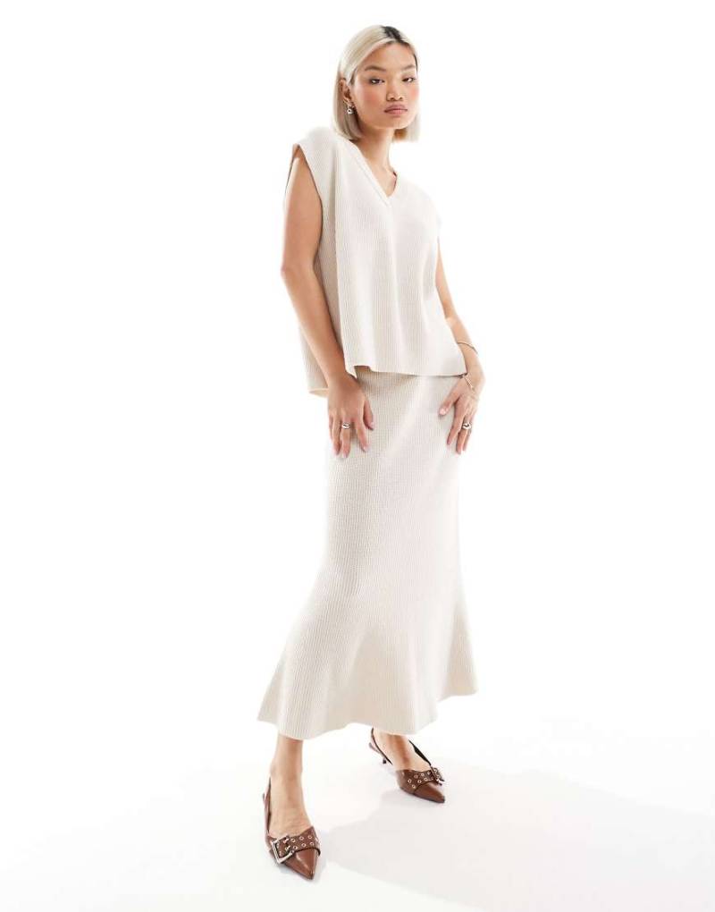 French Connection - Strickrock in Hellbeige, Kombiteil-Neutral von French Connection