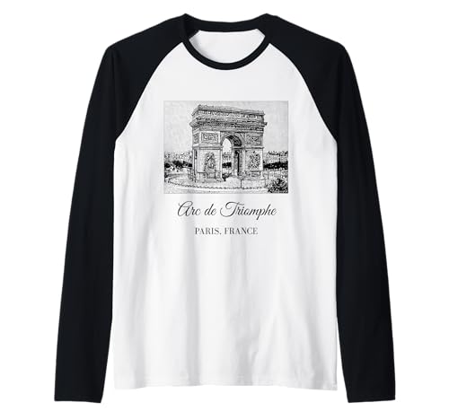 Arc de Triomphe Paris Frankreich Souvenir Familie Kinder Männer Frauen Raglan Arc de Triomphe Paris Frankreich Souvenir Familie Kinder Männer Frauen Raglan von French History Architecture Francophile Birthday