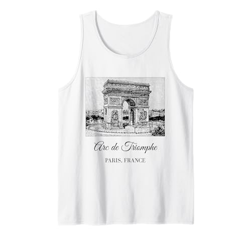 Arc de Triomphe Paris Frankreich Souvenir Familie Kinder Männer Frauen Tank Top Arc de Triomphe Paris Frankreich Souvenir Familie Kinder Männer Frauen Tank Top von French History Architecture Francophile Birthday