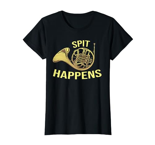 SPIT HAPPENS - French Horn T-Shirt für Damen T-Shirt SPIT HAPPENS - French Horn T-Shirt für Damen T-Shirt von French Horn TShirt Outlet