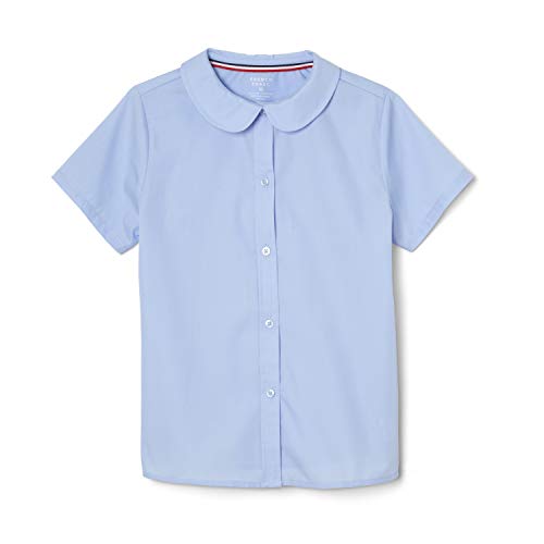 French Toast Mädchen Short Sleeve Peter Pan Collar Blouse (Standard & Plus) Bluse, hellblau, 3 Jahre von French Toast
