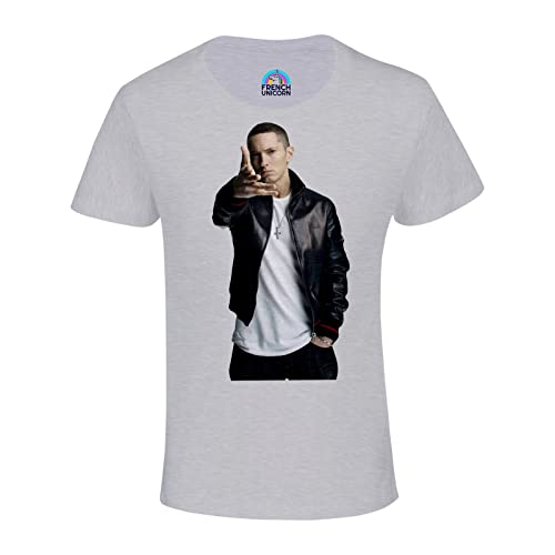 T-Shirt für Kinder, Unisex, Eminen Rap USA Check Hip Hop, grau, 12 Jahre T-Shirt für Kinder, Unisex, Eminen Rap USA Check Hip Hop, grau, 12 Jahre von French Unicorn