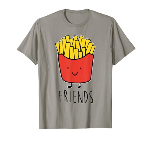 Pommes Frites ist best friend Shirt Frauen Herren Kinder Kartoffel Tees T-Shirt von French fries is best friend
