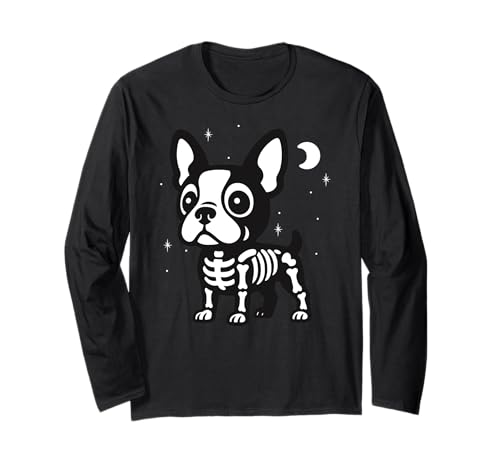 Französische Bulldogge, Skelett, Halloween, Tierliebhaber, Mutter, Vater, Kinder Langarmshirt Französische Bulldogge, Skelett, Halloween, Tierliebhaber, Mutter, Vater, Kinder Langarmshirt von FrenchBulldogAxis1
