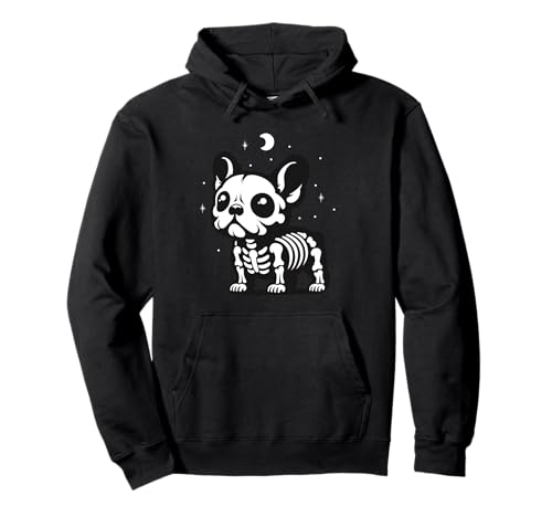 Französische Bulldogge Skelett Halloween Tierliebhaber Mama Papa Pullover Hoodie Französische Bulldogge Skelett Halloween Tierliebhaber Mama Papa Pullover Hoodie von FrenchBulldogAxis1
