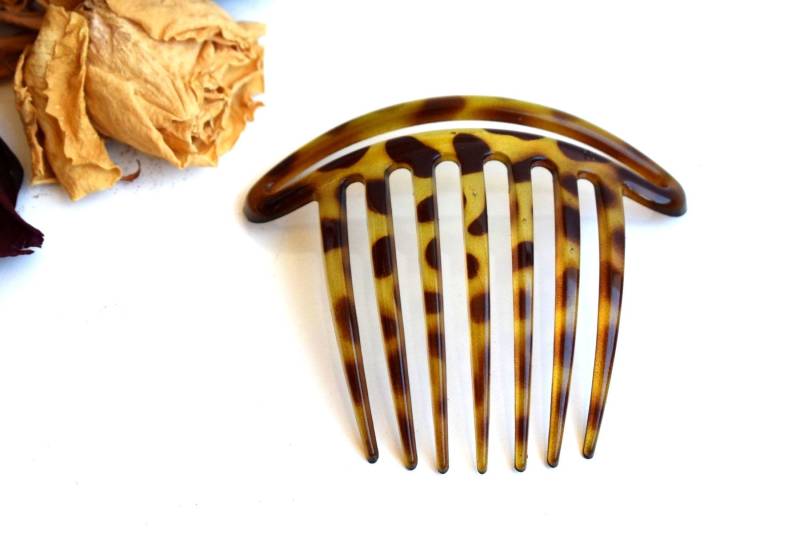 Haarkamm Pick Olive Grün Braun Tier Druck Schildkröte Shell Kunststoff Acryl Bun Pin Halter Maker Zubehör Gabel Haar Stick Schmuck von FrenchGirlsShop