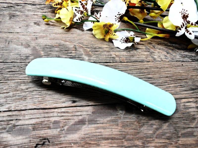 Haarspange Mint Grün Acryl Kunststoff Haar Pin Clip Barettes Haarspangen Zubehör Bun Holder Maker Frauen Frisur Schmuck von FrenchGirlsShop