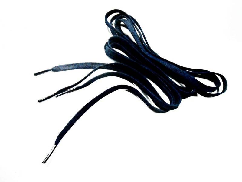 Schuh Spitze Dunkel Navy Blau Polyester Schnürsenkel Bootlaces Sport Sneakers Gym Schuhe Stiefel Zubehör Frauen Männer Unisex Tragen von FrenchGirlsShop