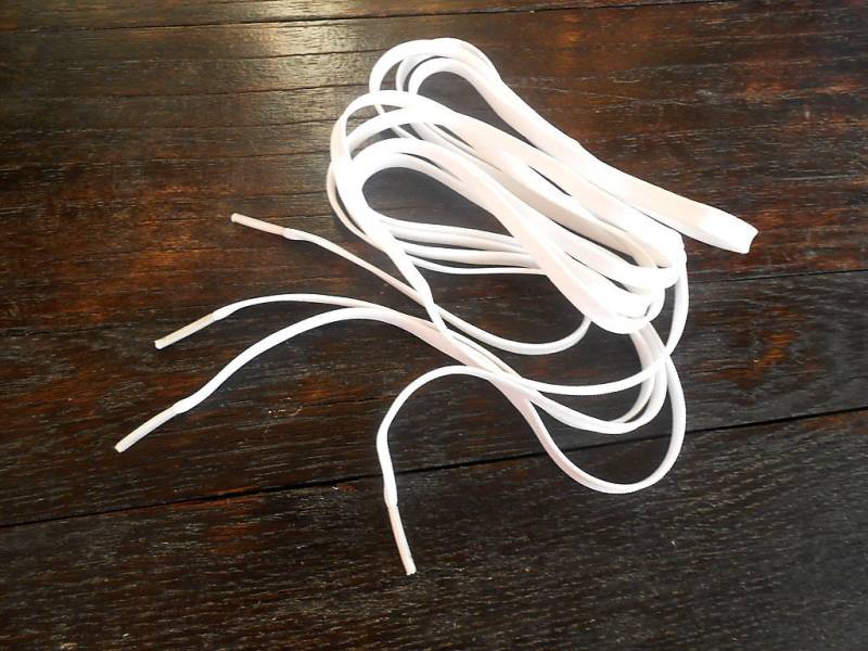 Schuh Spitze Schnee Weiß Polyester Schnürsenkel Bootlaces Sport Sneakers Gym Schuhe Stiefel Zubehör Frauen Männer Unisex Tragen von FrenchGirlsShop