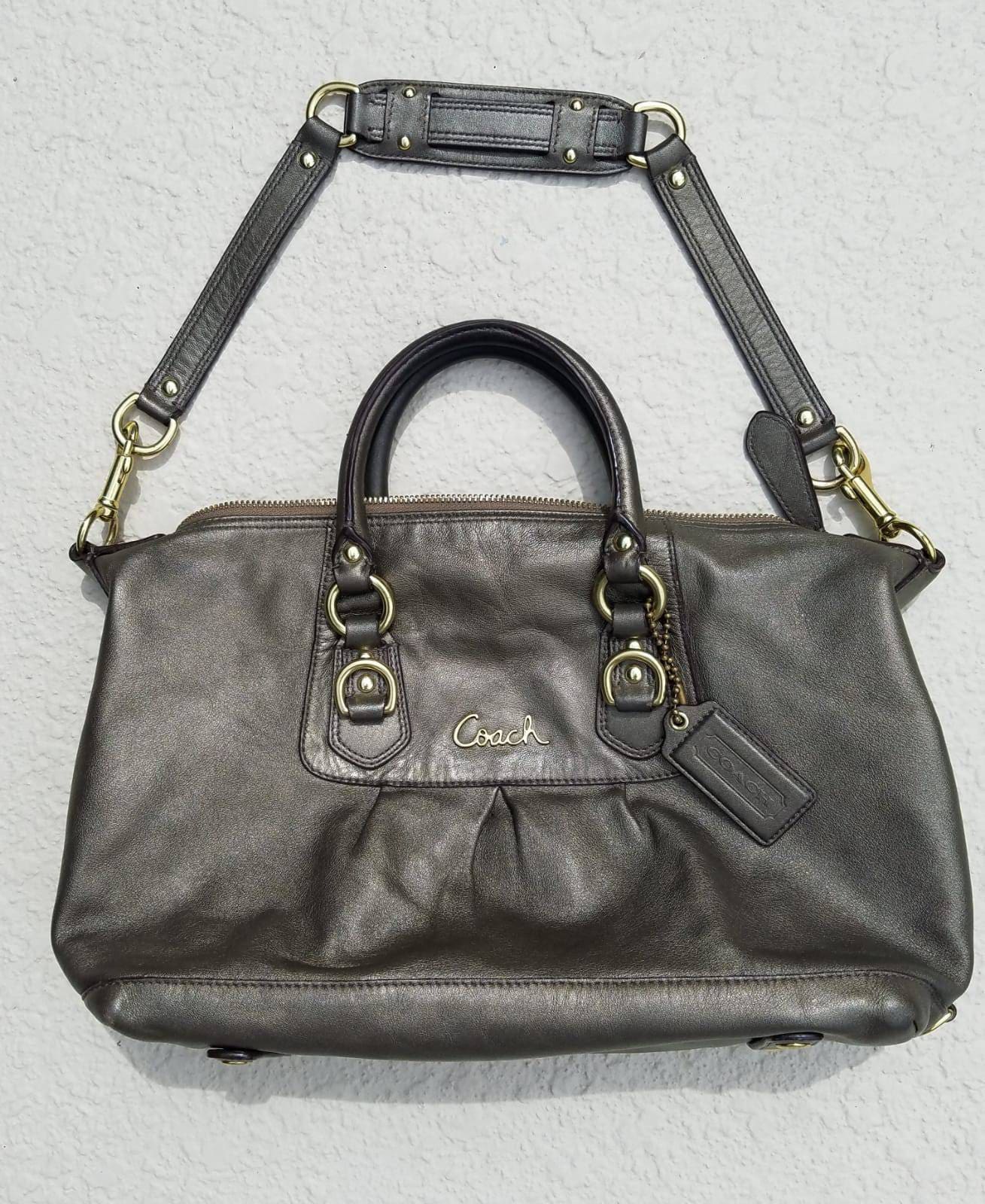 Bronze Coach Geldbörse, Ashley, Coach Bronze Big Bag, Schultertasche, Collection von FrenchOutlet