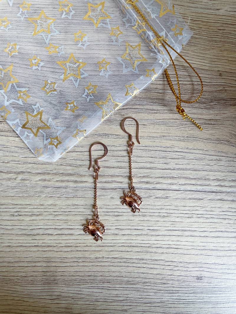 Zodiac - Krebs Rosa Vermeil-Anhänger Vermeil-Kugelkette Zodiac - Krebs Rosa Vermeil-Anhänger Vermeil-Kugelkette von FrenchTouchJewelry