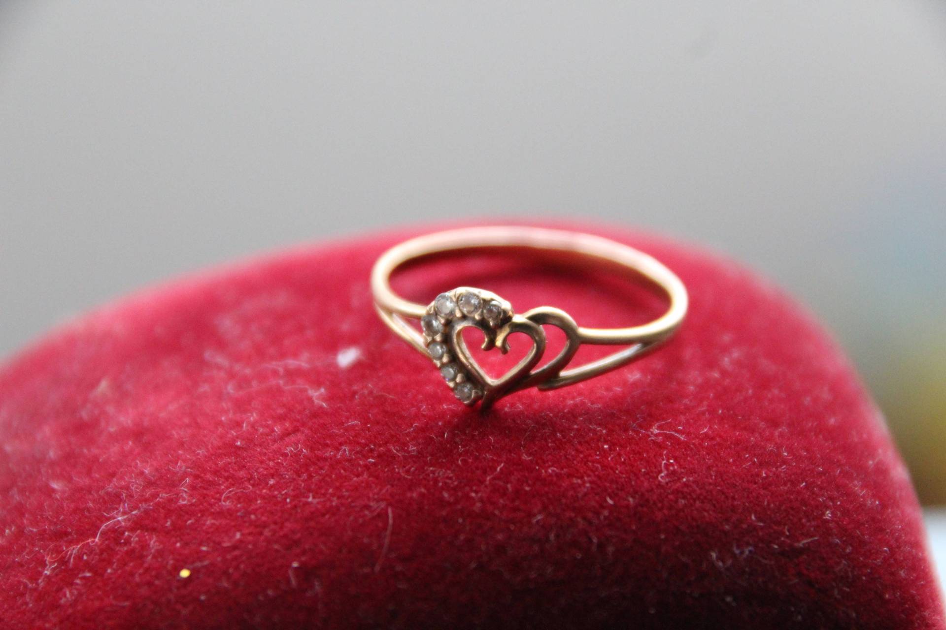 Verlobungsring Estate Ring 14K Gold Herz Hochzeitstag Geschenk Für Ihre Größe 7, 5 Eu 55 Feinen Schmuck-statement-Schmuck-Ring-Box Verlobungsring Estate Ring 14K Gold Herz Hochzeitstag Geschenk Für Ihre Größe 7, 5 Eu 55 Feinen Schmuck-statement-Schmuck-Ring-Box von FrenchVintageAntik