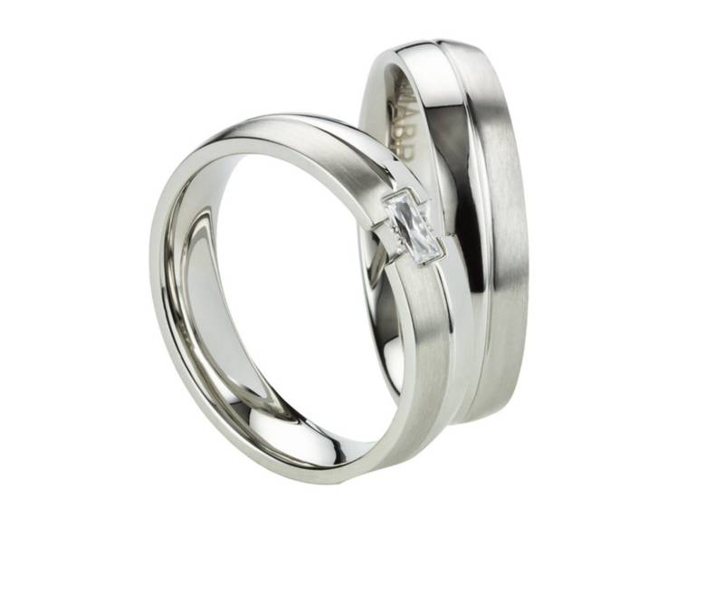 Ausgefallene Eheringe Vintage Look Verlobungsringe Couple Rings Personalized Gravierbare Trauringe Aus Edelstahl von Frencheis
