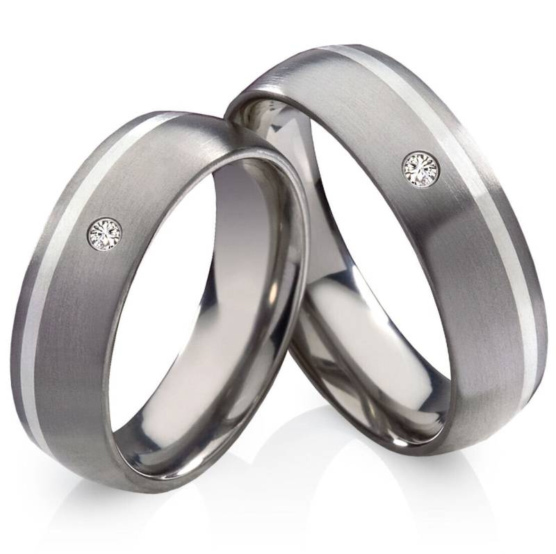 Damen Partnerringe Lesbian Couple Ring Titan Silber von Frencheis