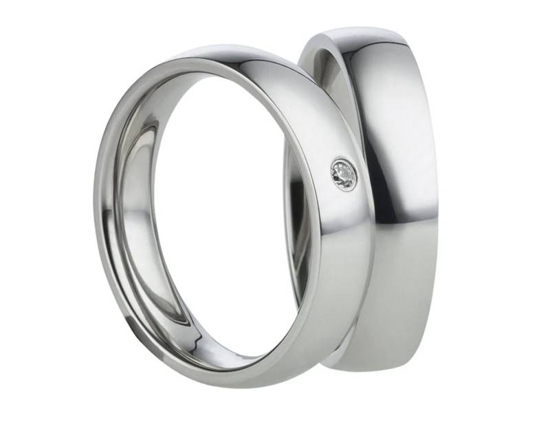 Eheringe Set Schlichte Partnerringe Aus Edelstahl Mit Wunschgravur von Frencheis