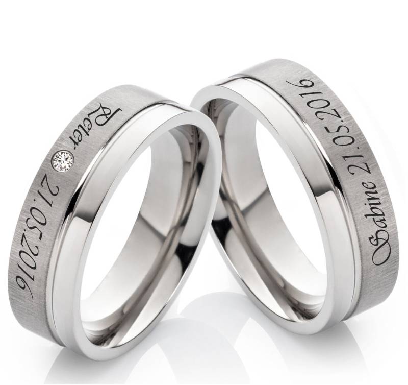 Eheringe Titanium Namensringe Ringe Aus Titan von Frencheis