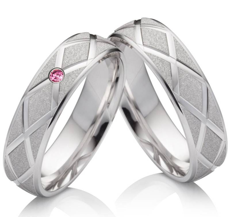 Eheringe Verlobungsringe Hochzeitsringe Aus Silber Mit Rhodolite von Frencheis