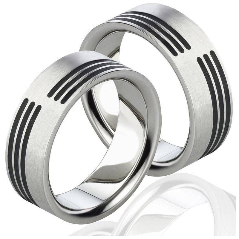 Partnerringe Modern Ausgefallene Eheringe Ringe Ohne Stein von Frencheis