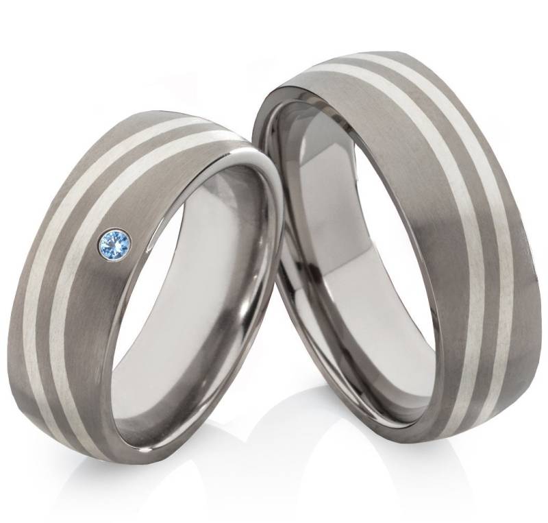 Titanringe Verlobungsringe Eheringe Mit 925 Silber von Frencheis